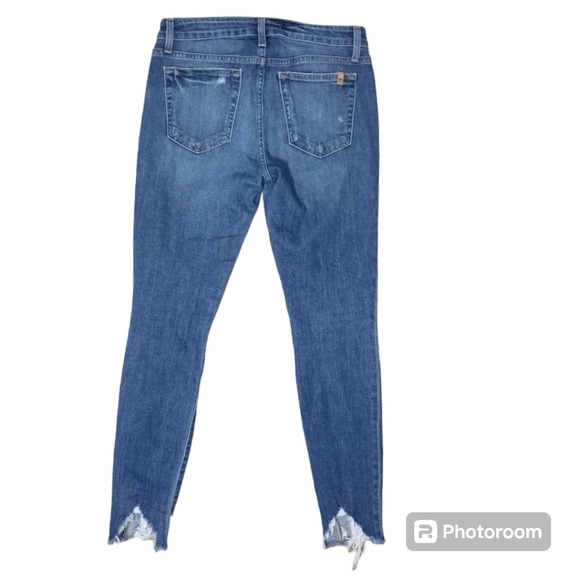 Joe's Jeans Ripped Distressed Skinny Fit Ankle Shark Bite Hem Jens Size 28 - Picture 8 of 16